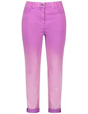 SAMOON Damski Farbowane dżinsy z cieniowaniem Betty Jeans Fioletowy Cieniowaniem
