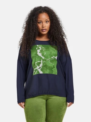 SAMOON Koszulka w kolorze granatowo-zielonym rozmiar: 52