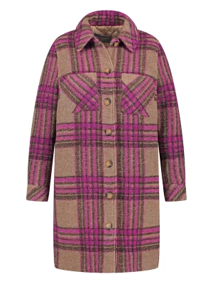 SAMOON Płaszcz koszulowy w kolorze różowo-brązowym rozmiar: 46