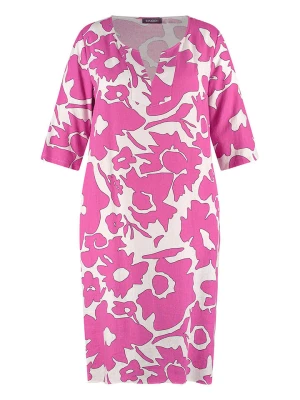 SAMOON Sukienka w kolorze różowo-białym rozmiar: 46