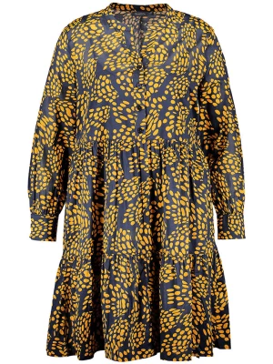 SAMOON Sukienka w kolorze żółto-granatowym rozmiar: 44