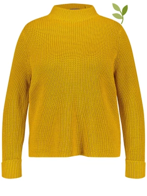 SAMOON Sweter w kolorze musztardowym rozmiar: 44
