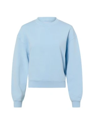 Samsøe Samsøe Bluza damska - Savan Kobiety Bawełna niebieski jednolity,