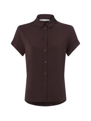 Samsøe Samsøe Bluzka damska z krótkim rękawem - Majan Kobiety wiskoza brązowy jednolity,