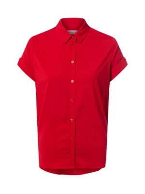 Samsøe Samsøe Bluzka damska z krótkim rękawem - Majan Kobiety wiskoza czerwony jednolity,