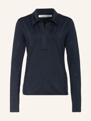 Samsøe  Samsøe Bluzka Malika Z Ozdobnymi Kamykami blau SAMSØE  SAMSØE