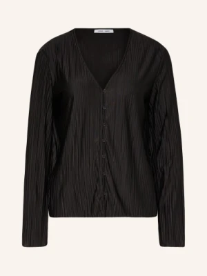 Samsøe Samsøe Bluzka Sauma Z Plisami schwarz SAMSØE SAMSØE