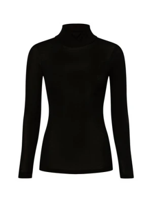 Samsøe Samsøe Damska koszulka z długim rękawem - Sadou Kobiety Lyocell czarny jednolity,