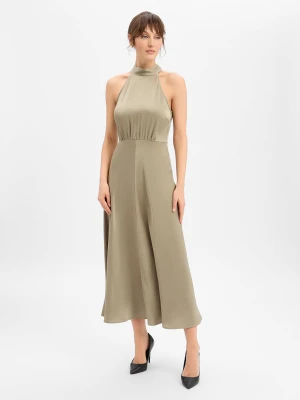 Samsøe Samsøe Damska sukienka koktajlowa - RHEO Kobiety zielony jednolity,