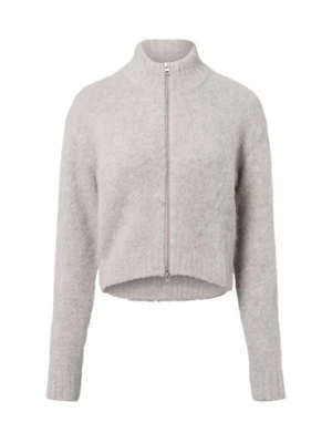Samsøe Samsøe Damski kardigan z zawartością alpaki - SAJeanne Kobiety szary jednolity,