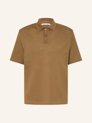 Samsøe  Samsøe Dzianinowa Koszulka Polo Sajase braun SAMSØE  SAMSØE
