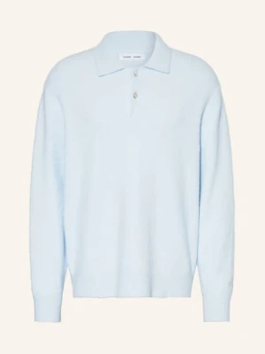 Samsøe  Samsøe Dzianinowa Koszulka Polo Sanino blau SAMSØE  SAMSØE