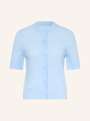 Samsøe  Samsøe Kardigan Sanoura Z Wełną Merino I Alpaką blau SAMSØE  SAMSØE