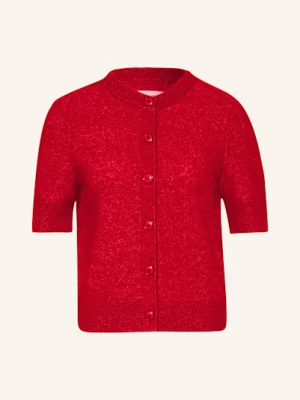 Samsøe  Samsøe Kardigan Sanoura Z Wełną Merino I Alpaką rot SAMSØE  SAMSØE
