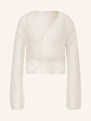 Samsøe  Samsøe Kardigan Sapoppie Z Dodatkiem Moheru weiss SAMSØE  SAMSØE