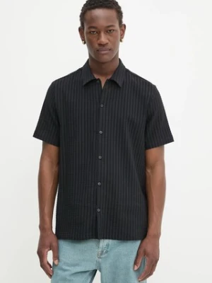 Samsoe Samsoe koszula męska kolor czarny regular z kołnierzykiem klasycznym