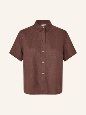 Samsøe Samsøe Koszula Mina Z Lnu braun SAMSØE SAMSØE