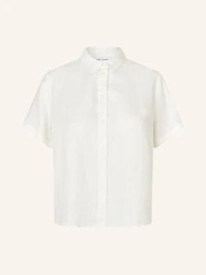 Samsøe  Samsøe Koszula Mina Z Lnu weiss SAMSØE  SAMSØE