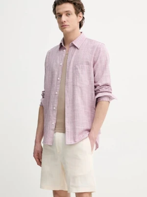 Samsoe Samsoe koszula z domieszką lnu LIAM