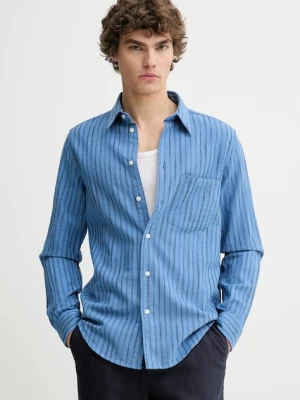 Samsoe Samsoe koszula z domieszką lnu LIAM