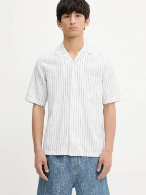 Samsoe Samsoe koszula z domieszką lnu SAOSCAR