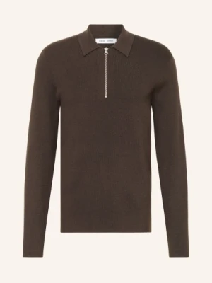 Samsøe Samsøe Koszulka Polo Z Dzianiny Guna braun SAMSØE SAMSØE
