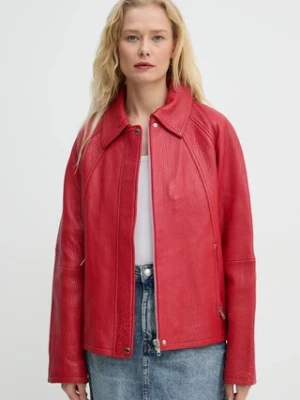 Samsoe Samsoe kurtka skórzana SANOK