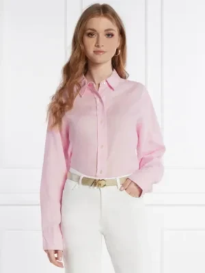 Samsøe Samsøe Lniana koszula | Loose fit