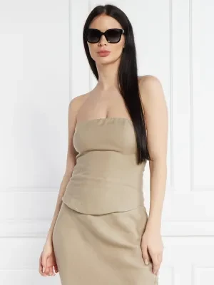 Samsøe Samsøe Lniany top Saelynn | Slim Fit