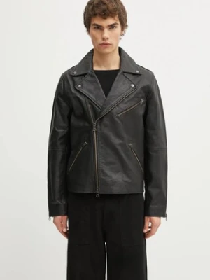 Samsoe Samsoe ramoneska skórzana SACOBAIN kolor czarny przejściowa M25200027