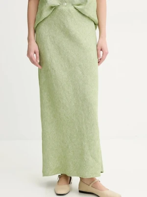 Samsoe Samsoe spódnica lniana SAAGNETA