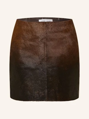 Samsøe  Samsøe Spódnica Skórzana Salil braun SAMSØE  SAMSØE