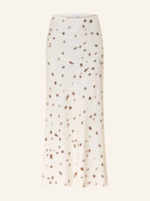 Samsøe  Samsøe Spódnica Z Lnu Saagneta weiss SAMSØE  SAMSØE