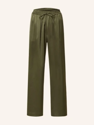 Samsøe  Samsøe Spodnie Marlena Sahelena Z Satyny gruen SAMSØE  SAMSØE