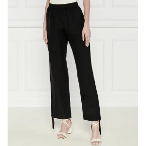 Samsøe Samsøe Spodnie SAGIRA | Regular Fit | z dodatkiem lnu