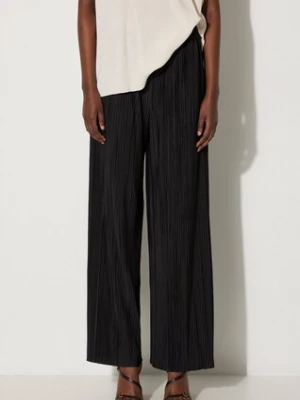 Samsoe Samsoe spodnie UMA damskie kolor czarny szerokie high waist F21200187