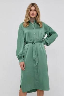 Samsoe Samsoe Sukienka kolor zielony midi oversize