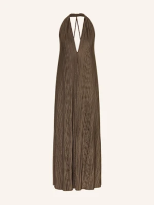 Samsøe  Samsøe Sukienka Plisowana Sacille braun SAMSØE  SAMSØE