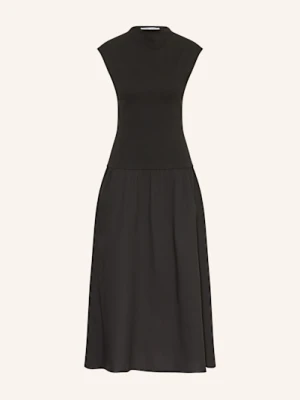 Samsøe  Samsøe Sukienka Sathea Z Mieszanki Materiałów schwarz SAMSØE  SAMSØE