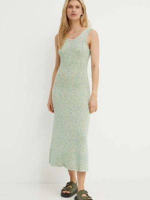 Samsoe Samsoe sukienka z domieszką lnu SAISHA