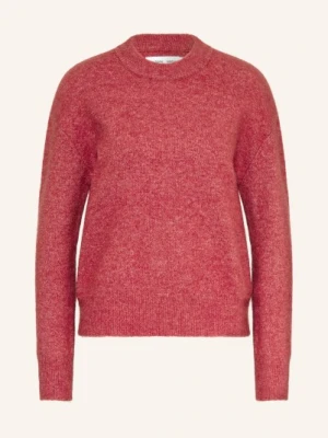 Samsøe  Samsøe Sweter Anour Z Wełną Merino I Alpaką rot SAMSØE  SAMSØE