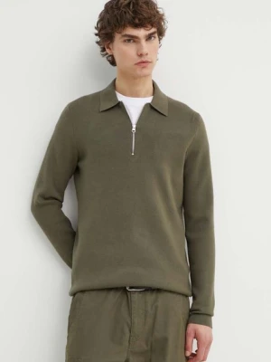 Samsoe Samsoe sweter GUNA męski kolor zielony M22400055