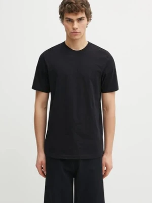 Samsoe Samsoe t-shirt bawełniany kolor czarny gładki