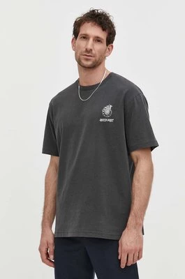 Samsoe Samsoe t-shirt bawełniany SAWIND męski kolor szary z nadrukiem M24100102