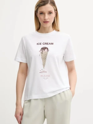 Zdjęcie produktu Samsoe Samsoe t-shirt bawełniany SACAMINO damski kolor biały F25200025