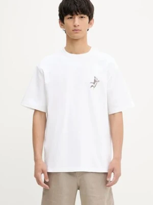 Samsoe Samsoe t-shirt bawełniany SALILIUM męski kolor biały z nadrukiem U25200008