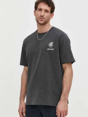 Samsoe Samsoe t-shirt bawełniany SAWIND męski kolor szary z nadrukiem M24100102