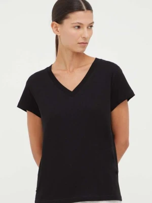 Samsoe Samsoe t-shirt bawełniany SOLLY kolor czarny F00012028