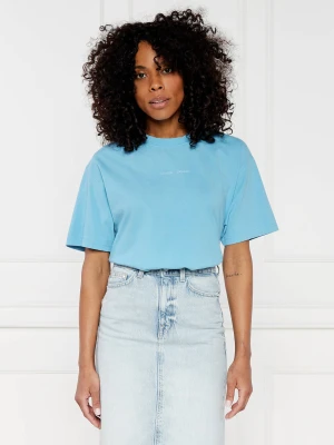 Samsøe Samsøe T-shirt Eira | Loose fit błękitny