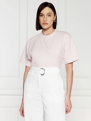Samsøe Samsøe T-shirt Eira | Loose fit pudrowy róż